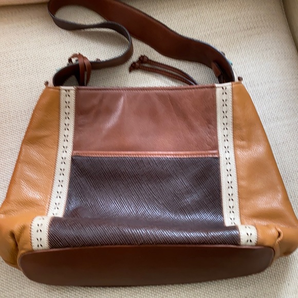 BRIGHTON vintage leather shoulderbag - Picture 1 of 9